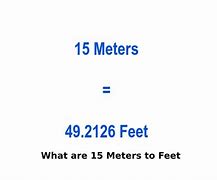 Image result for How Much Is 15 Meters in Feet