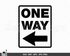 Image result for One Way Sign SVG