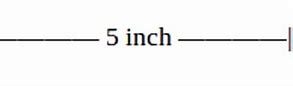 Image result for 5 Inches Height