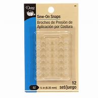 Image result for Clear Sew-On Snaps