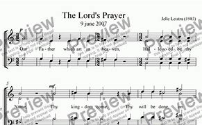 Image result for Lord's Prayer Sheet Music