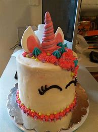 Image result for Unicorn Cake with Pink Purple and Blue