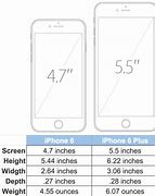 Image result for iphone 6 plus measurements