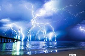 Image result for Night Lightning Storm