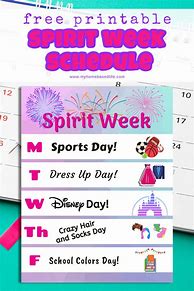 Image result for Spirit Week Theme Days