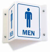Image result for Projecting Bathroom Signs