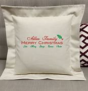 Image result for Family Christmas Pillow