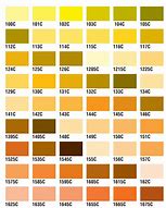 Image result for Pantone Yellow Chart