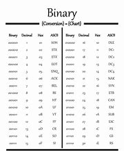 Image result for Convert Binary to Decimal Table