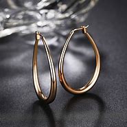 Image result for 18K Rose Gold Hoop Earrings
