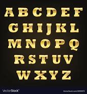 Image result for Gold Alphabet Letters