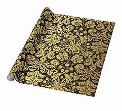 Image result for Black and Gold Wrapping Paper Pattern
