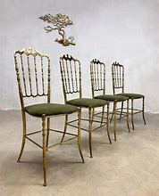 Image result for Vintage Brass Chairs