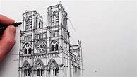 Image result for Notre Dame Facade Sketch