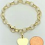Image result for Gold Heart Link Bracelet