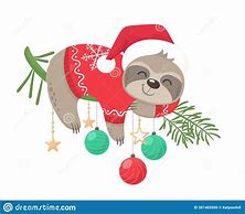 Image result for Happy Holidays Sloth Clip Art