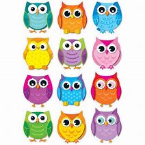 Image result for Colorful Learning Owls