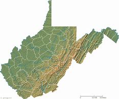 Image result for west virginia topographic map