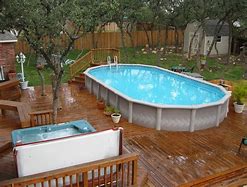 Image result for Small Backyard Above Ground Pool Ideas