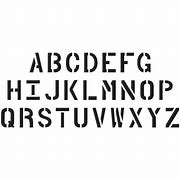 Image result for Parking Lot Alphabet Stencils