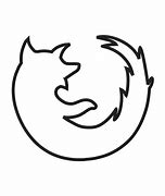 Image result for Firefox Icon Black and White SVG