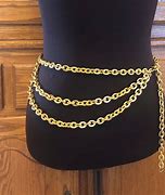 Image result for Gold Silver Chain Belt