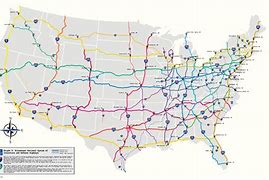Image result for Map of Highways in USA