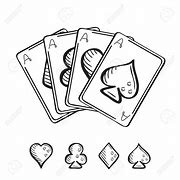 Image result for Drawing of Playing Cards