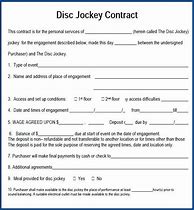 Image result for Wedding DJ Contract Template