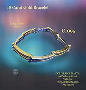 Image result for 18 Carat Gold Bracelet