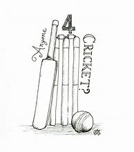 Image result for Cricket Stump Doodle