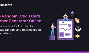 Image result for Random Credit Card Generator