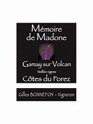 Image result for Vins Madone Gilles Bonnefoy Cotes Forez Madone