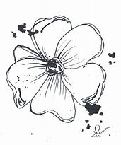 Image result for Flower Drawings in Black and White