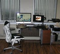 Image result for Ergonomic Computer Desk Setup