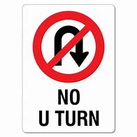 Image result for No U-turn Sign Clip Art