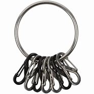 Image result for Stainless Steel Key Ring Black