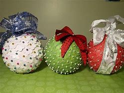 Image result for Styrofoam Ball Christmas Ornaments