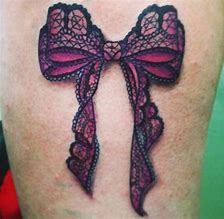 Image result for Ribbon Bow Tattoo