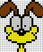 Image result for Garfield Pixel Art Grid