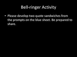 Image result for Bell Ringer Activity