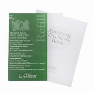 Image result for Refillable Address Book with Alphabetical Tabs