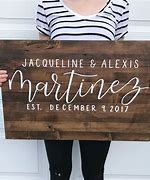Image result for Wedding Last Name Signs