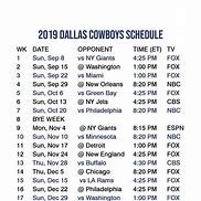 Image result for Dallas Cowboys Schedule Mountain Time
