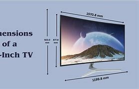 Image result for 60 Inch TV Dimensions