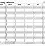 Image result for Birthday Calendars Free Printable