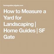 Image result for Measurement Yard Landscaping
