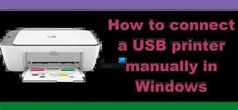 Image result for How to Connect a Printer to a Laptop