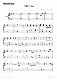 Image result for Fall for You Official Sheet Music