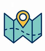 Image result for Map Icon in White Colour and Outlin
